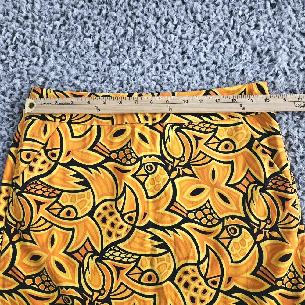 Loudmouth Women's Golf Skirt Sz 4 x 16L XS Yellow Mini Chirp Chirp Stretch Bird